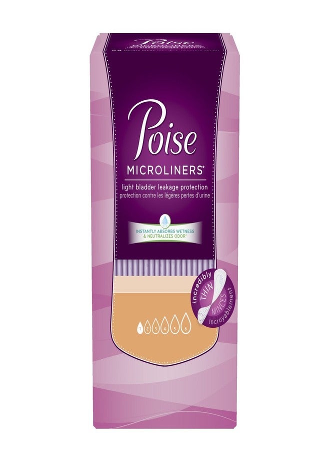 Poise Microliners, Long Length - Lightest Absorbency, 50 Count (Pack of 2) - Image 1